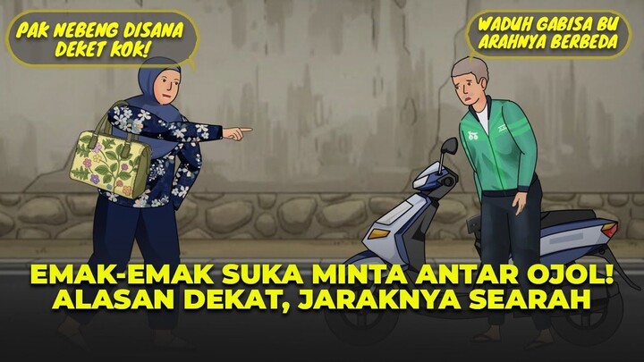 EMAK EMAK BIKIN ESMOSI, MINTA TUMPANGAN OJOL TERUS ALESANNYA SEARAH  DRAMA ANIMA