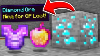 Minecraft, But Ores Drop OP Items..