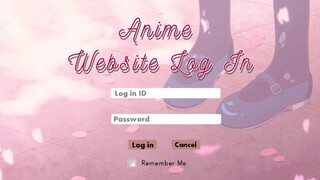 Aesthetic anime website log in intro templates | no text | Free download Peachy Grace