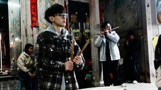[Qiantang Gongs and Drums] College students return to the village during winter break to serve as dr