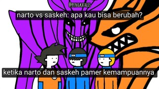 Naruto vs Sasuke, kedatangan goku dan vegeta - animasi lucu pengkatalis