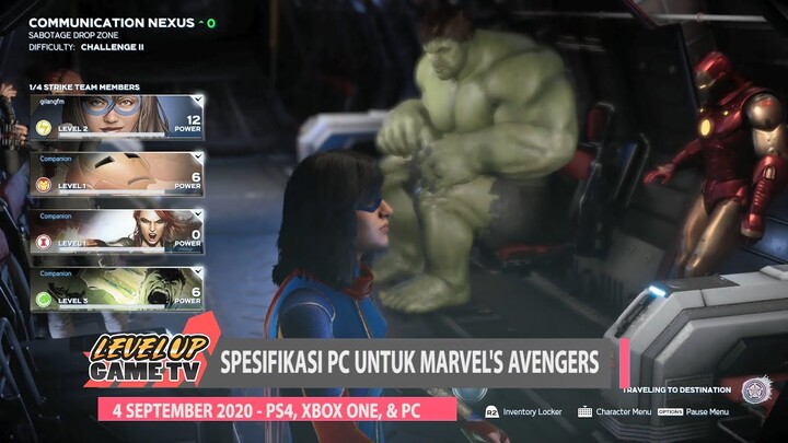 Spesifikasi PC Untuk Bermain Marvel's Avengers Square Enix