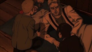 When Reiner woke up, he asked: What did you do? Is this still inside the wall?