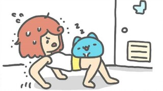 It's so hard for Lala to take care of Kapo