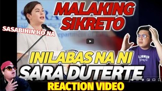 MALAKING SIKRETO NI SARA, INILABAS NA! (Lahat kayo ay magugulat!) REATION VIDEO