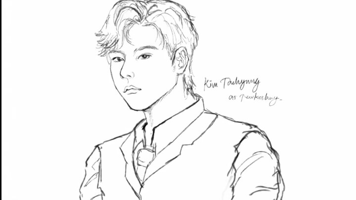 Kim Taehyung (V) from BTS as Tewkesbury from Enola Holmes [TIMELAPSE]