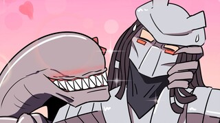 [Fanart]Xenomorph says hello to Predator
