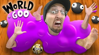 SLIME comes ALIVE!  RUN!!!  (FGTEEV World of Goo Gameplay / Skit)