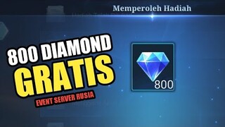 BENERAN !! 800 DIAMOND GRATIS BUAT PLAYER GRATISAN ! EVENT SERVER RUSIA SEBELUM HABIS