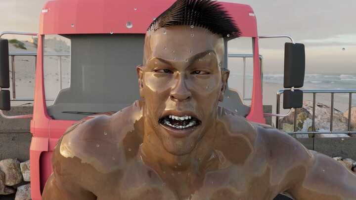 After three years of college, he made a 3D tough guy, but his teacher smashed his computer with his 