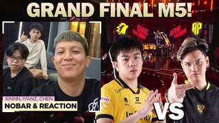 NOBAR AND REACTION ONIC VS BREN MATCH 5 !!! NGERI BANGET NI GAME !!! AUTO DEG DEGAN