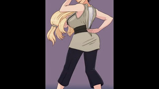 Mặc bao da của Tsunade-sama