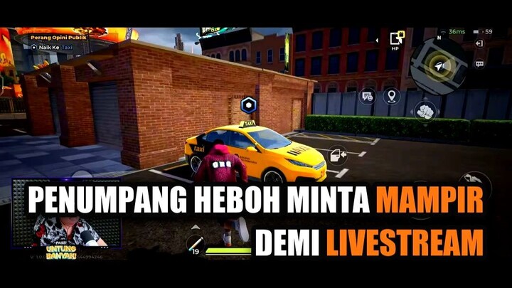 Penumpang Heboh Minta Mampir Demi Livestream | Dapet penumpang streamer banyak maunya di jalan!