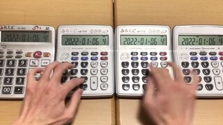 【转载】用四台计算器演奏《鬼灭之刃：花街篇》的片头曲《残響散歌》