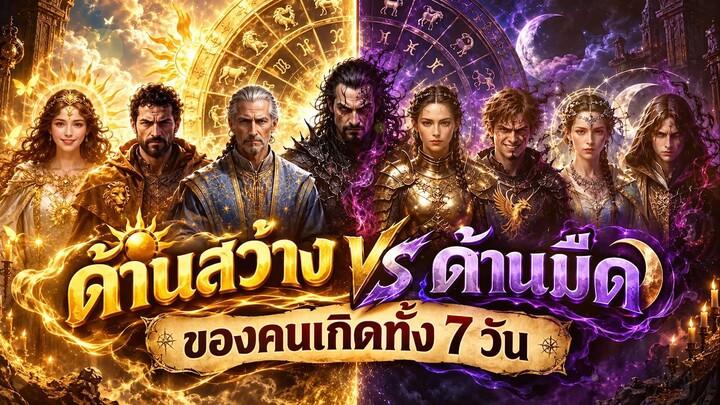 ด้านสว่าง VS ด้านมืด ของคนเกิดทั้ง 7 วัน l Astrotopia