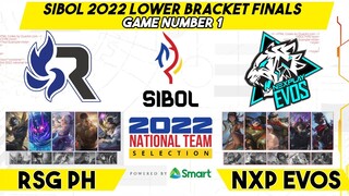 NXP EVOS VS RSG PH GAME 1 | SIBOL 2022 LOWER BRACKET FINALS