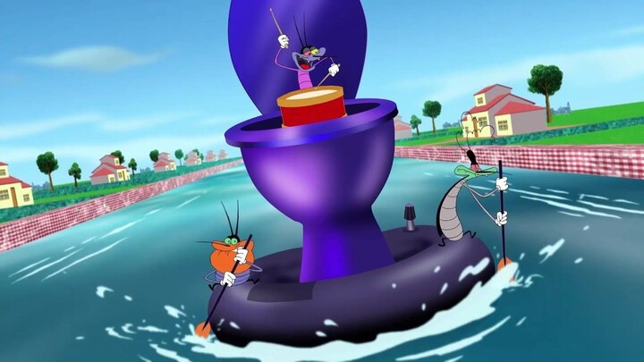 Oggy and the Cockroaches - The Bathtub Race (S04E36) CARTOON