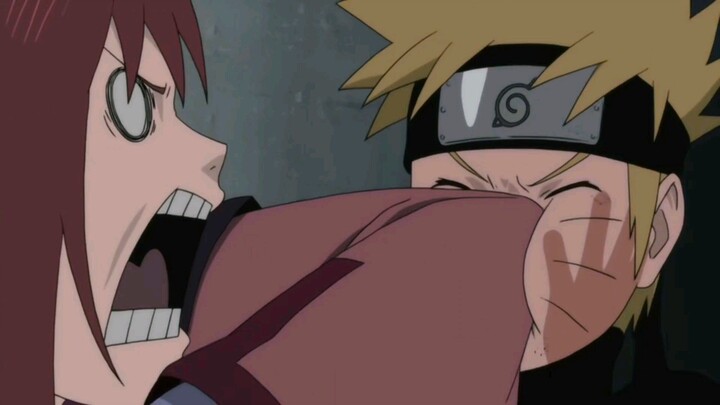 Naruto always get knocked down by a girl