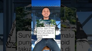 Gen Z MALU punya Android? Harus banget pake iPhone? #shorts
