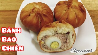 Cách làm bánh bao chiên nhân thịt trứng cút đơn giản ngon/ bánh bao chiên / bếp yên bình