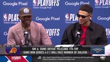 We feel our talent - Chris Paul & Devin Booker on Playoffs Game 6 Suns eliminate Pelicans