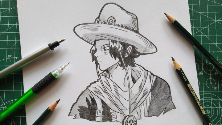 MANTABB..!! Drawing Portgas D. Ace