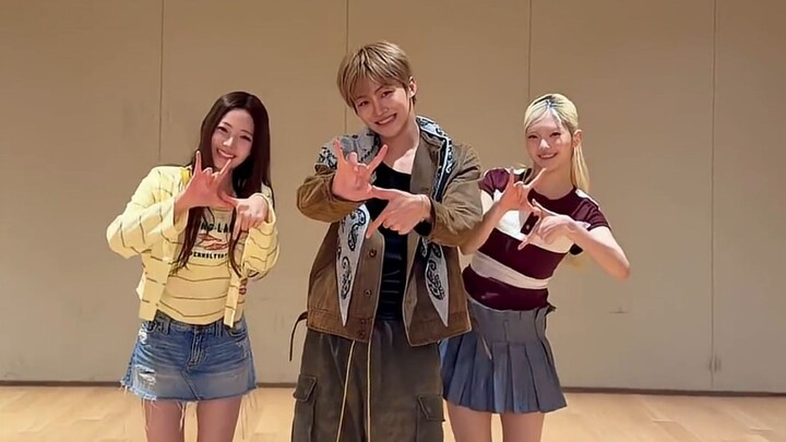 Continuing the signature-song challenge with senior alumnus cha: [TUIDE] 260826 SEOHEE JIA and TWS H