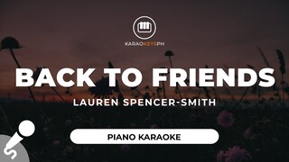 Back To Friends - Lauren Spencer-Smith (Piano Karaoke)