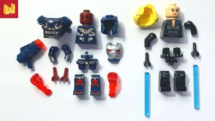 LEGO Warmachine dan Black widow