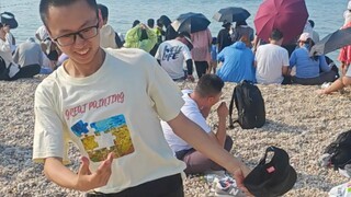 北大化竞金牌在大海中央激舞