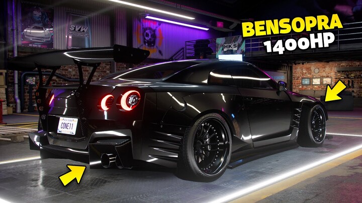 Need for Speed Heat - 1400HP NISSAN GT-R R35 BenSopra Customization | Real Engine & Sound