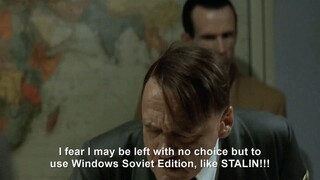 Hitler finds out Windows 7 support has ended