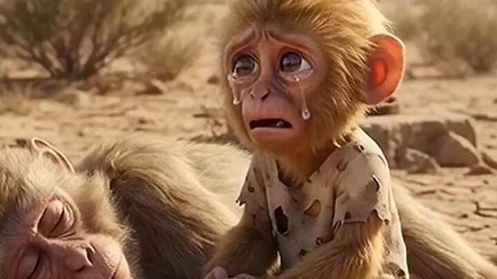 माँ, आँखें खोलो ना 😭💔 नन्हे बंदर की दर्दभरी कहानी #Shorts