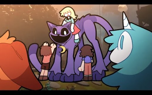 Sleepy Cat plays with the kids (Poppy Playtime Chapter 3)