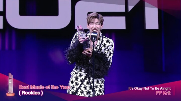 220228 PP Krit พีพี กฤษฏ์ won BEST ROOKIE OF THE YEAR at TOTY Music Awars 2021