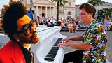 I played BLINDING LIGHTS on a STREET PIANO