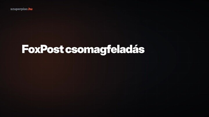 FoxPost csomagfeladás automatában – lépésről lépésre