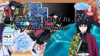 Hashira react to Tomioka Giyuu||Kny angst||SANEGIYUU||pp water||JOIN MY CULT!!!LINK IN DESC||