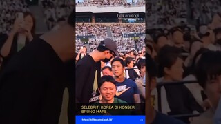 RM BTS, JENNIE BLACKPINK, SEVENTEEN went Bruno Mars Concert at Seoul #brunomars #seoul #concerts