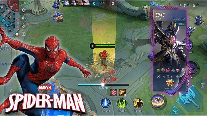 Gelo.. Skin Spiderman Di MLBB Berasa Mimpi Ada Skin Seperti Ini !