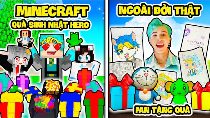 YABUN THỬ THÁCH 24 GIỜ MỞ QUÀ FAN TẶNG FAN MEETING HERO TEAM TỪ TRONG MINECRAFT ĐẾN NGOÀI ĐỜI THẬT