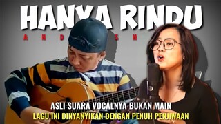 MERINDING, LAGU INI DICOVER DENGAN PENUH PENJIWAAN‼️HANYA RINDU (ANDMESH) Alip Ba Ta Feat Manda Rose