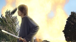Kazuma Kenzaki accidentally chopped down his house during training
