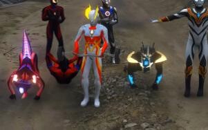 Ultraman luyện tập trong cơn giông bão để xua tan bóng tối.