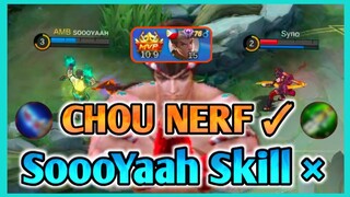 MY KING OF MUAY THAI DIDN'T GET THE NERF! (my skill) • Chou Gameplay #12