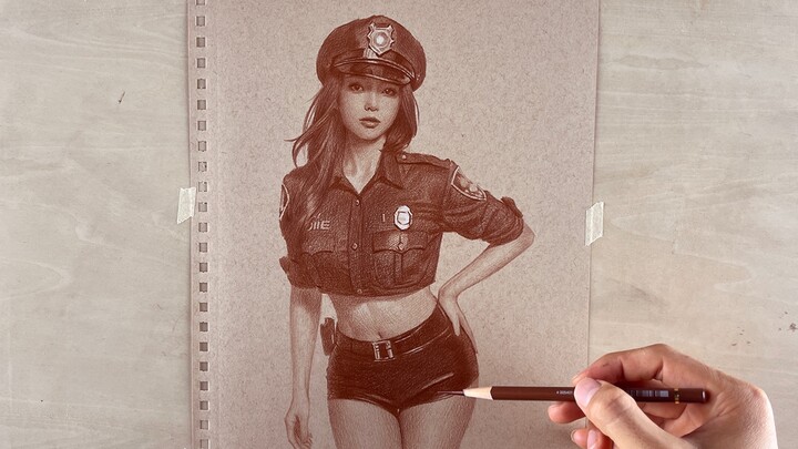 How to Easily Draw a Female Buddha Bole