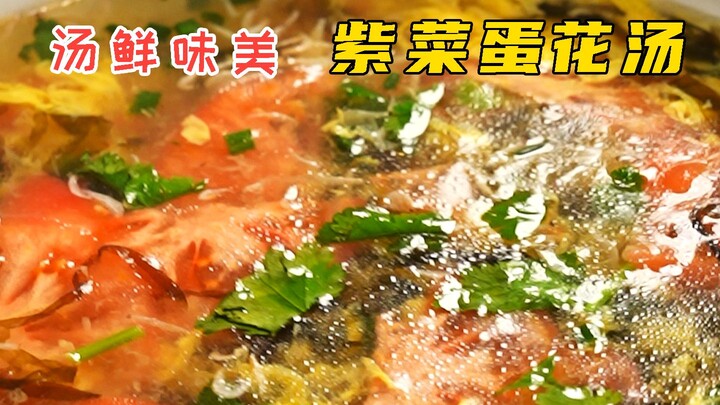 Súp rong biển trứng hoa