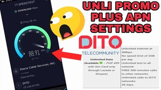 TWO LATEST APN SETTINGS NG DITO TELECOM ANDITO NA | MERON NEW PROMO SULIT