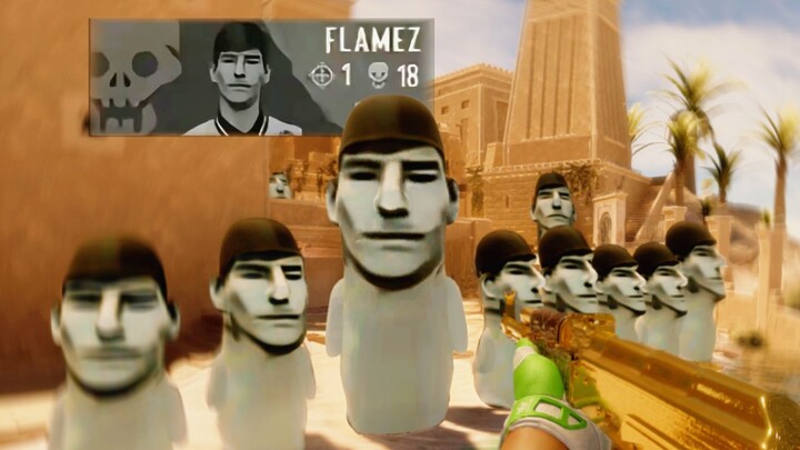 Untuk memperingati hasil penelitian dan pengembangan i18, peta CS2 kini menambahkan arca flameZ 🗽🗿🗿