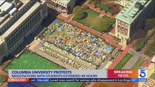 Columbia University continues negotiations with Gaza war protesters